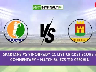 SPT vs VCC Live Score, Scorecard, Spartans vs Vinohrady CC Live Cricket Score - Match 36, ECS T10 Czechia 2024