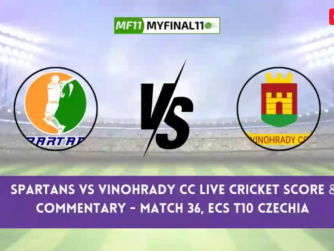 SPT vs VCC Live Score, Scorecard, Spartans vs Vinohrady CC Live Cricket Score - Match 36, ECS T10 Czechia 2024