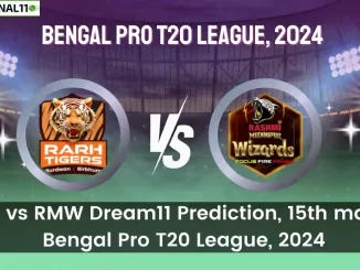 SRT vs RMW Dream11 Prediction Today Match, Dream11 Team Today, Fantasy Cricket Tips, Pitch Report, & Player Stats, Bengal Pro T20 League, 2024, Match 15th