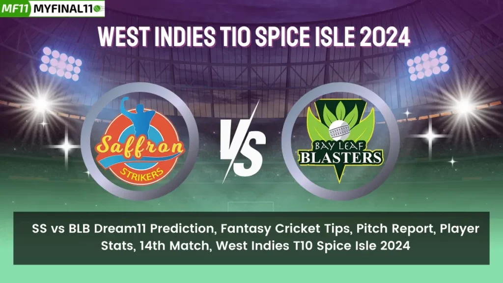 SS vs BLB Dream11 Prediction Today Match: Find out the Dream11 team prediction for the Saffron Strikers (SS) and Bay Leaf Blasters (BLB)
