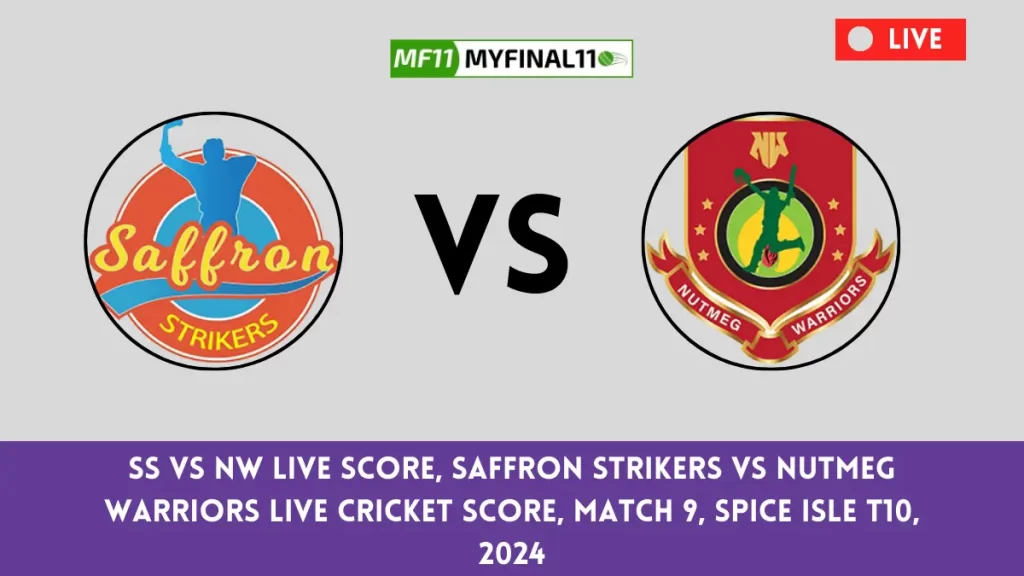 SS vs NW Live Score: The upcoming match between Clove Saffron Strikers (SS) vs Nutmeg Warriors (NW) at the West Indies T10 Spice Isle, 2024