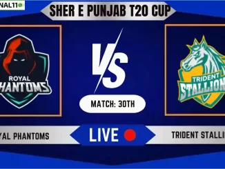 RPT vs TDS Live Score, Sher E Punjab T20 2024, 30th Match, Royal Phantoms vs Trident Stallions Live Cricket Score & Commentary [24th June 2024]