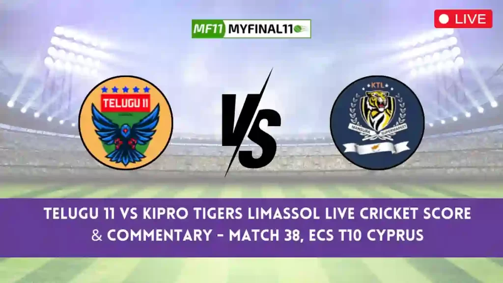 TEL vs KTL Live Cricket Score & Commentary - Match 38, ECS T10 Cyprus 2024