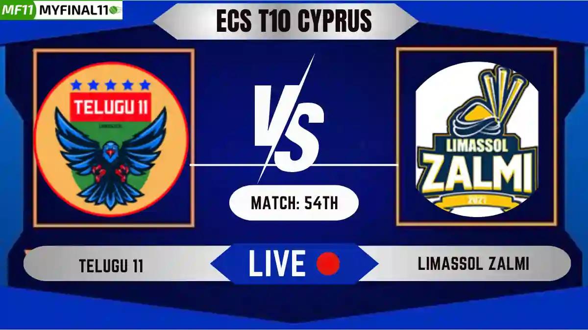 TEL vs LIZ Live Score, ECS T10 Cyprus, 2024, Telugu 11 vs Limassol Zalmi Live Cricket Score & Commentary - 54th Match