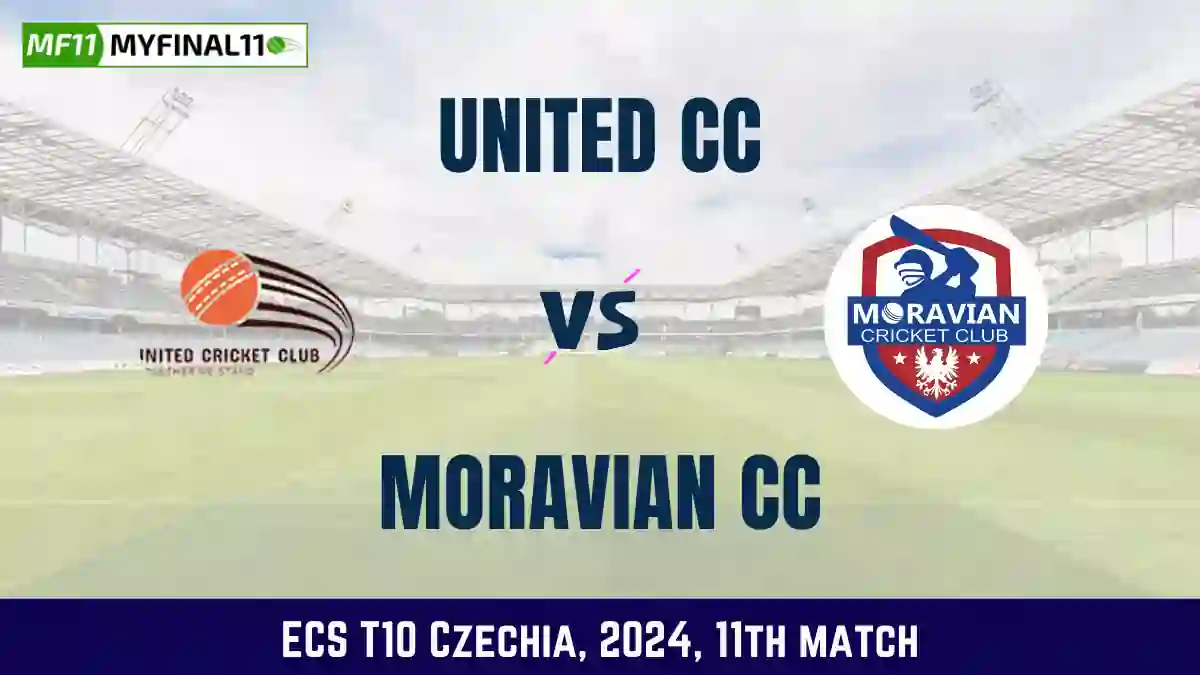 UCC vs MCC Dream11 Prediction, Pitch Report, and Player Stats, 11th Match, ECS T10 Czechia, 2024