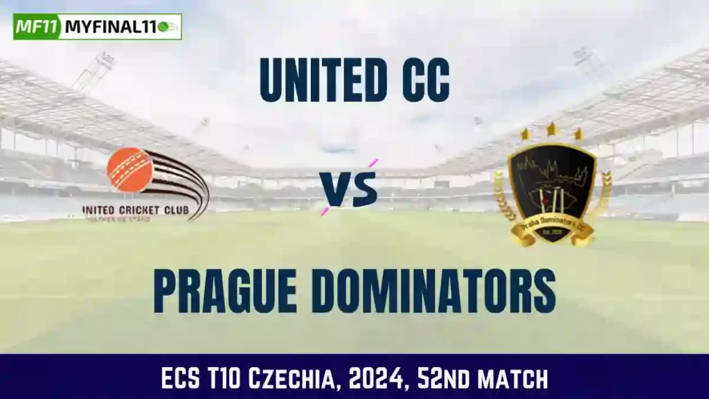 UCC vs PRD Dream11 Prediction, Pitch Report, and Player Stats, 52nd Match, ECS T10 Czechia, 2024