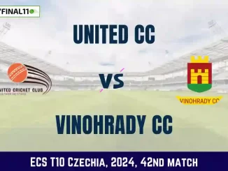 UCC vs VCC Dream11 Prediction, Pitch Report, and Player Stats, 42nd Match, ECS T10 Czechia, 2024