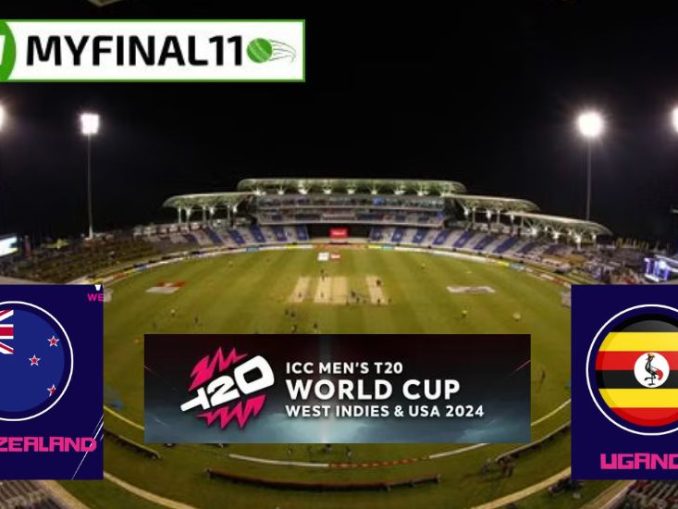 NZ vs UGA Dream11 Prediction Today Match, Dream11 Team Today, Fantasy Cricket Tips, Pitch Report, & Player Stats, ICC T20 World Cup, 2024, Match 32