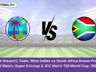 WI vs SA Dream11 Team, West Indies vs South Africa Dream Prediction, 50 Match, Super 8 Group 2, ICC Men's T20 World Cup, 2024 (1)