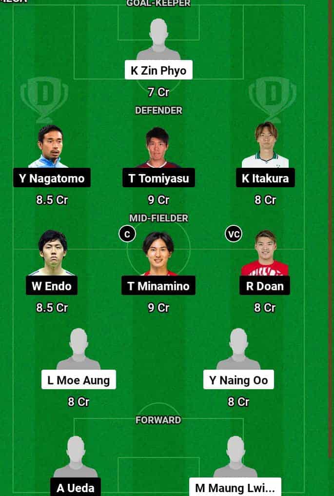 MYN vs JPN Dream11 Prediction Today Football Match -