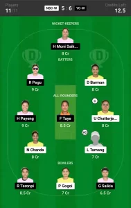 NSC-W vs YC-W Dream11 Prediction Today 15th Match, Pitch Report, and Player Stats, Assam T20 Women, 2024