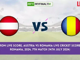 AUT vs ROM Live Score, Scorecard, Austria vs Romania - Match 7, ECI T10 Romania, 2024