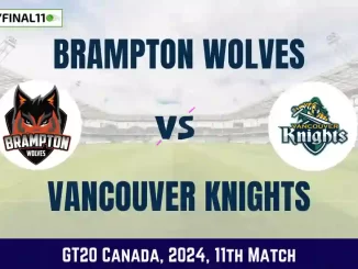 BRW vs VK Dream11 Prediction Today 11th Match Pitch Report, Player Stats GT20 Canada 2024