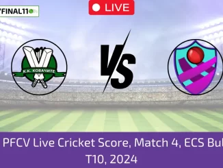 BS vs PFCV Live Cricket Score, Match 4, ECS Bulgaria T10, 2024 (2)