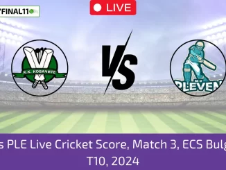 BS vs PLE Live Cricket Score, Match 3, ECS Bulgaria T10, 2024 (1)