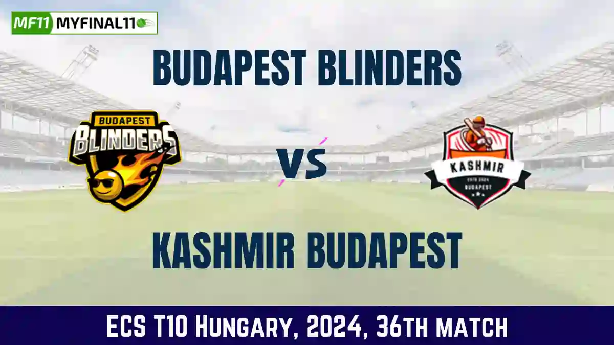 BUB vs KB Dream11 Prediction Today 34th Match, Pitch Report, and Player Stats, ECS T10 Hungary, 2024