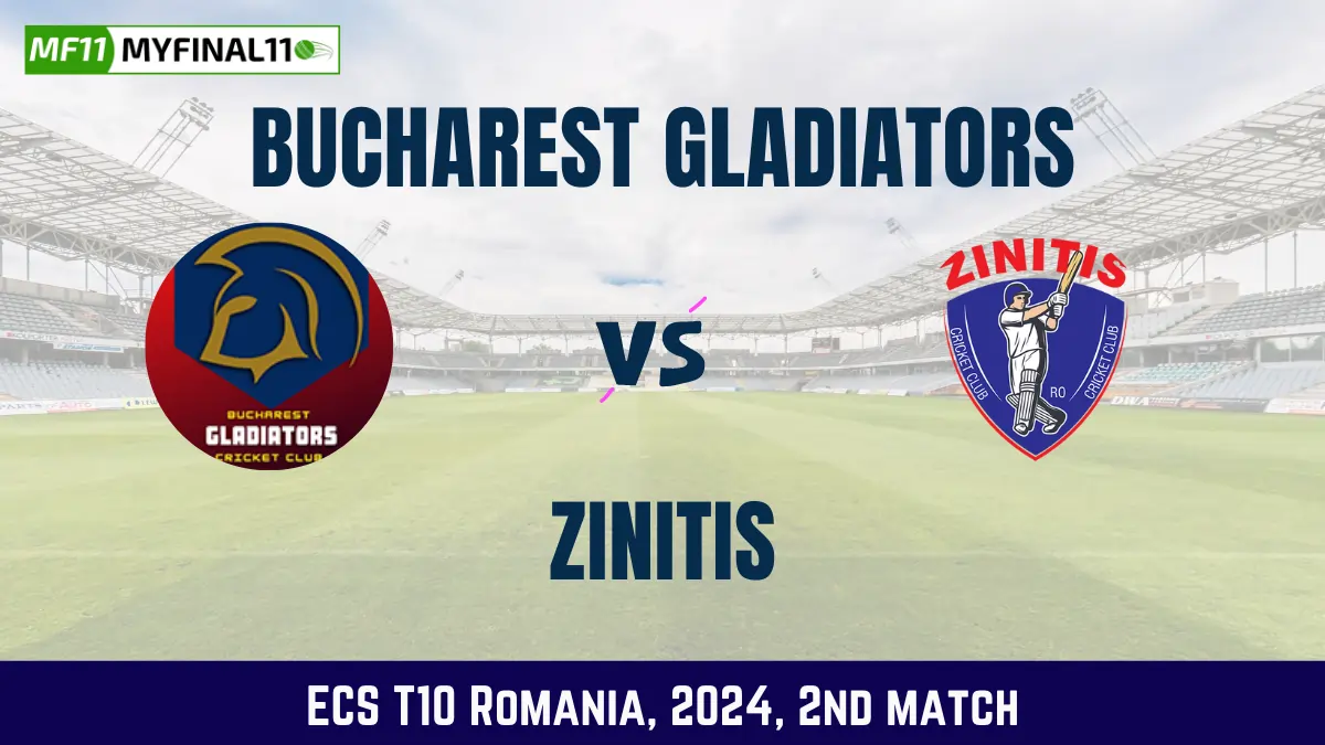 BUG vs ZIN Dream11 Prediction Today Match, Pitch Report, and Player Stats, 2nd Match, ECS T10 Romania, 2024