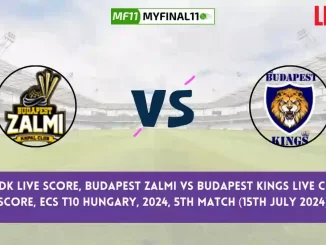 BUZ vs BK Live Score, Scorecard, Budapest Zalmi vs Budapest Kings - Match 5, ECS T10 Hungary, 2024