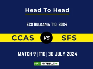 CCAS vs SFS Player Battle, Head to Head Team Stats, Team Record