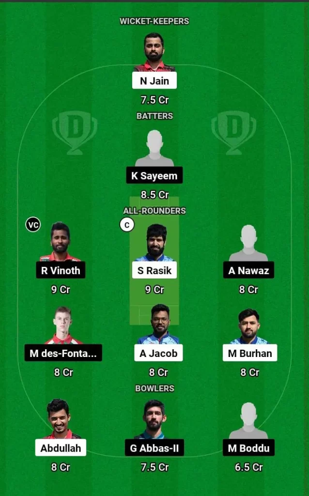 COB vs UCB Dream11 Team Prediction Today Match