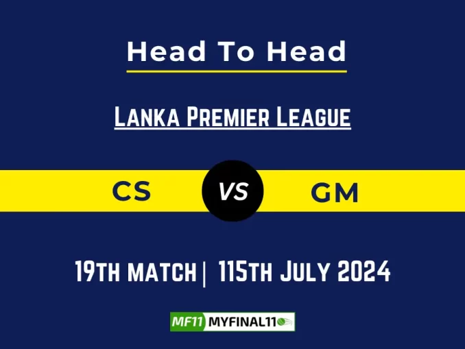 CS vs GM Dream11 Prediction, Player Stats, Player Battle & Expert Fantasy Guide By MyFinal11