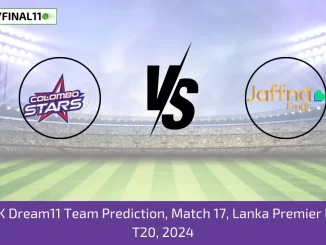 CS vs JK Dream11 Team Prediction, Match 17, Lanka Premier League T20, 2024