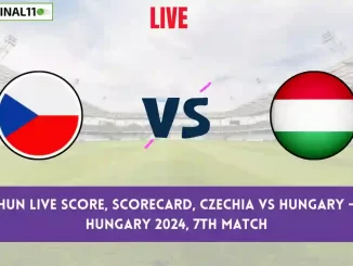 CZE vs HUN Live Score Cricket Scorecard, ECI T10 Hungary, 7th Match 2024