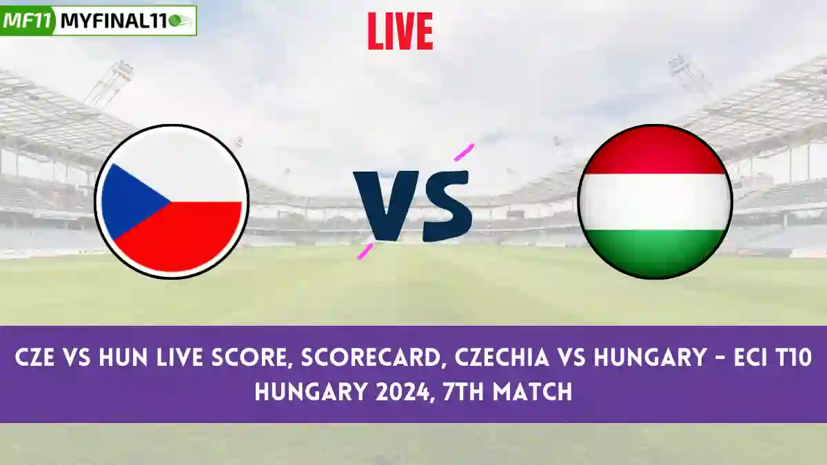 CZE vs HUN Live Score Cricket Scorecard, ECI T10 Hungary, 7th Match 2024