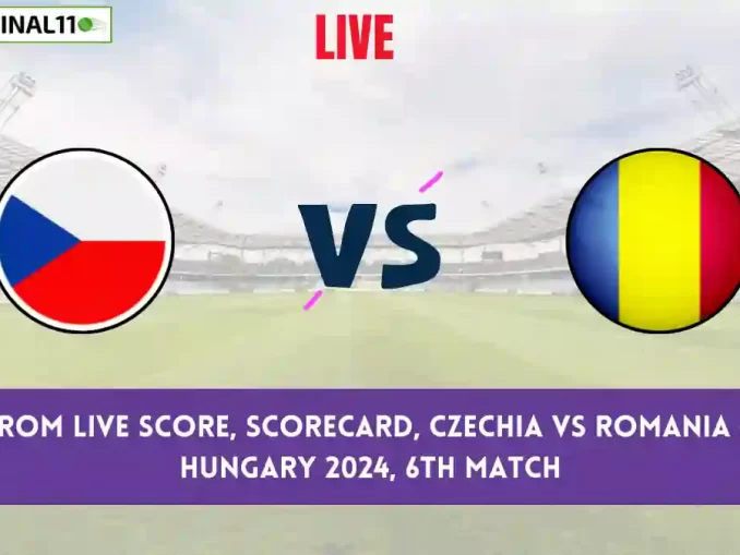 CZE vs ROM Live Score Cricket Scorecard, ECI T10 Hungary, 6th Match 2024