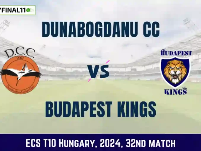 DCC vs BK Dream11 Prediction Today 32nd Match, Pitch Report, and Player Stats, ECS T10 Hungary, 2024