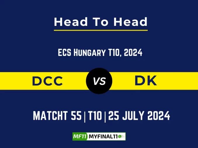 DCC vs DK Player Battle, Head to Head Team Stats, Team Record (1)