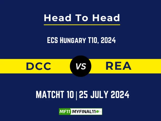 DCC vs REA Player Battle, Head to Head Team Stats, Team Record