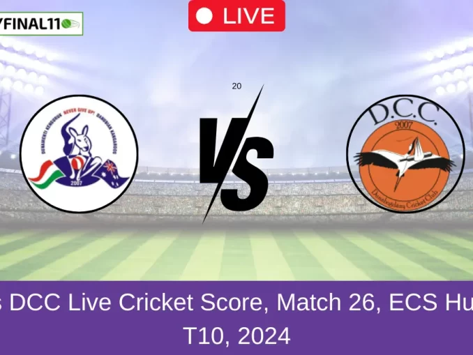 DK vs DCC Live Cricket Score, Match 26, ECS Hungary T10, 2024