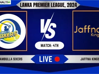 DS vs JK Live Score, Lanka Premier League, 2024, 4th Match, Dambulla Sixers vs Jaffna Kings Live Cricket Score & Commentary [3rd July 2024]