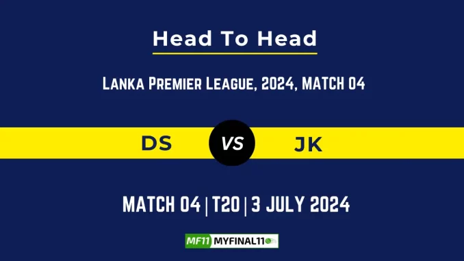 DS vs JK Player Battle, Head to Head Team Stats, Team Record