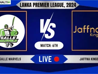 GM vs JK Live Score, Lanka Premier League, 2024, 6th Match, Galle Marvels vs Jaffna Kings Live Cricket Score & Commentary [5th July 2024]