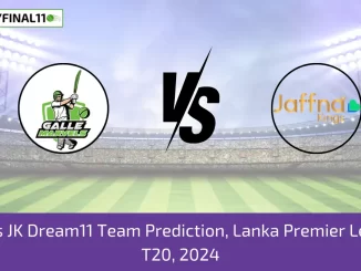 GM vs JK Dream11 Team Prediction, Lanka Premier League T20, 2024