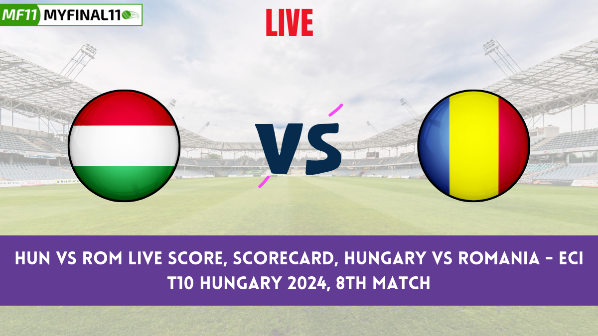 HUN vs ROM Live Score Cricket Scorecard, ECI T10 Hungary, 8th Match 2024