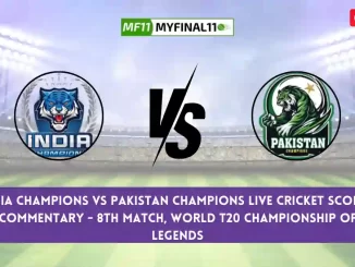 IAC vs PNC Live Score, Scorecard, India Champions vs Pakistan Champions - Match 8, World T20 Championship of Legends, 2024
