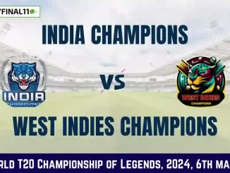IAC vs WIC Dream11 Prediction Today Match, Pitch Report, and Player Stats, 6th Match, World T20 Championship of Legends, 2024