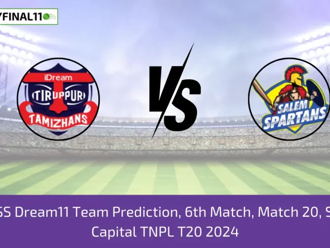 ITT vs SS Dream11 Team Prediction, 6th Match, Match 20, Shriram Capital TNPL T20 2024