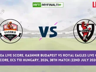 KB vs REA Live Score, Scorecard, Kashmir Budapest vs Royal Eagles - ECS T10 Hungary, 38th Match 2024