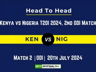 KEN vs NIG Player Battle Head to Head Player Stats/Record, Kenya vs Nigeria T20I 2024 - 2nd ODI Match