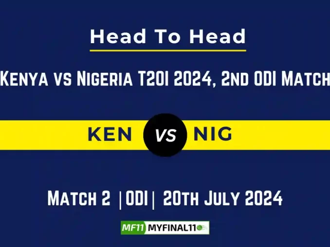 KEN vs NIG Player Battle Head to Head Player Stats/Record, Kenya vs Nigeria T20I 2024 - 2nd ODI Match