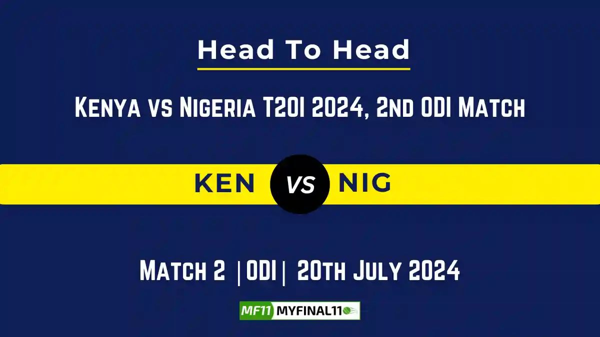 KEN vs NIG Player Battle Head to Head Player Stats/Record, Kenya vs Nigeria T20I 2024 - 2nd ODI Match