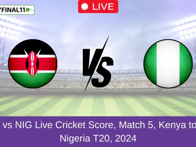 KEN vs NIG Live Cricket Score, Match 5, Kenya tour of Nigeria T20, 2024