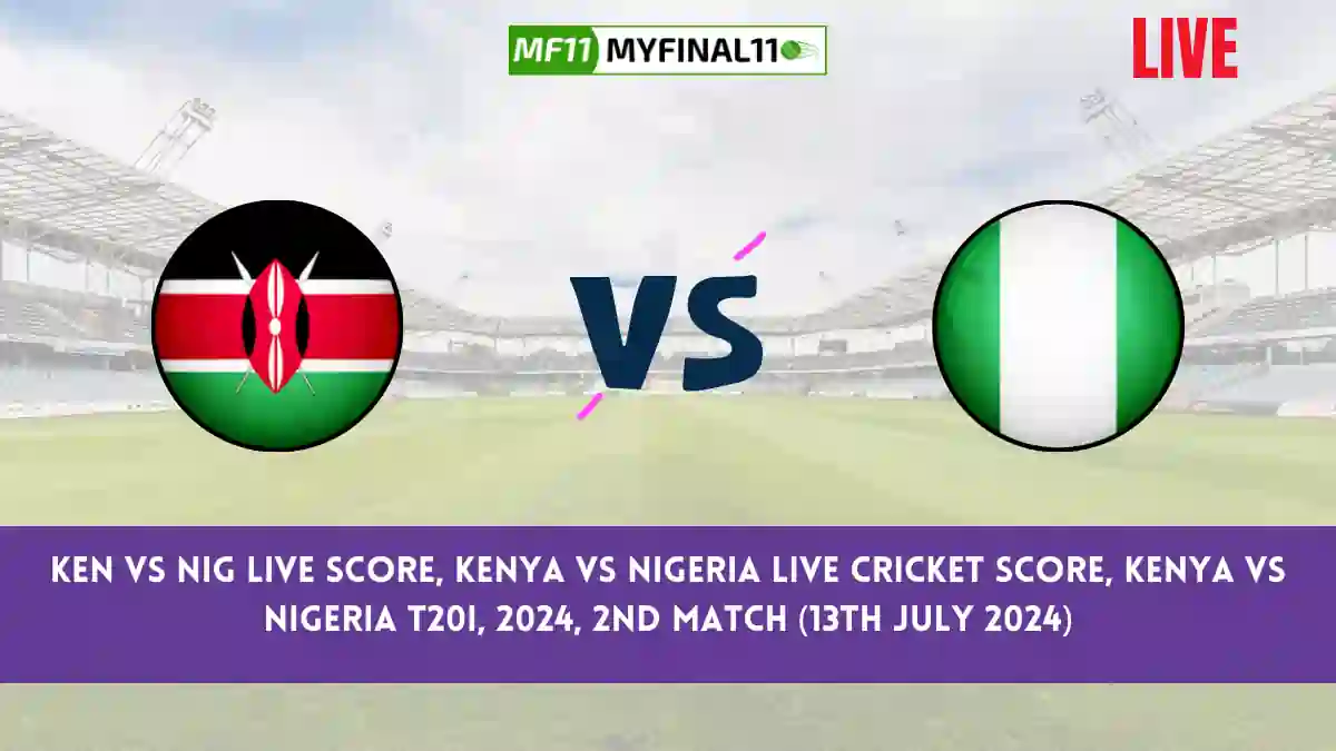 KEN vs NIG Live Score, Scorecard, Kenya vs Nigeria - Match 2, Kenya vs Nigeria T20I, 2024