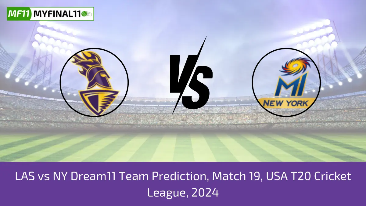 LAS vs NY Dream11 Team Prediction, Match 19, USA T20 Cricket League, 2024 (2)