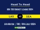LAS vs SEA Player Battle Head to Head Player Stats/Record, USA T20 Cricket League 2024 - 6th Match