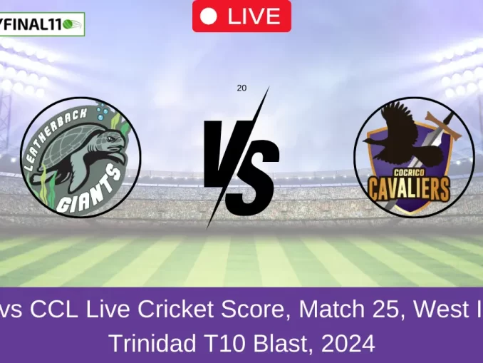 LEG vs CCL Live Cricket Score, Match 25, West Indies Trinidad T10 Blast, 2024